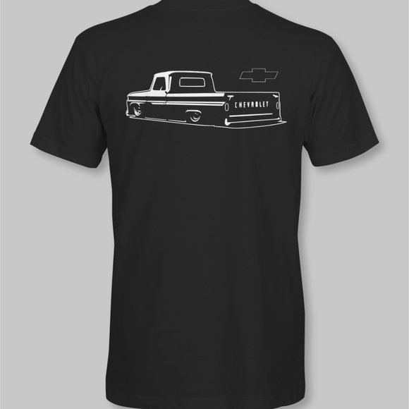 60-66 Chevrolet Chevy Truck Longbed Retro T-Shirt - Picture 4 of 11